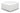 Zest wedge-shaped corner ottoman in cream vinyl, alone on a white studio ground
