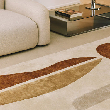 La Nuit recycled polyester rug, full view
