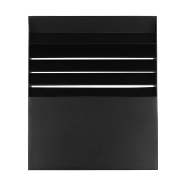 Modern black aluminum 11 inch outdoor LED wall light IP65 rated for residential and commercial use