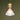 Lanterna 477 pendant light by Oluce in amber Pyrex glass with a sand-blasted inner diffuser