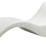 Essen White Leather Lounge Chaise
