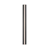Linea 32" LED wall sconce in warm bronze finish with natural alabaster shade.