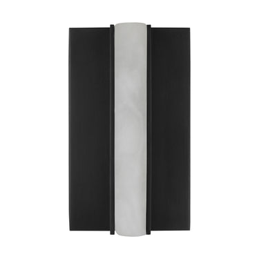 Dimmable Bronze Wall Light with Natural Alabaster Shade by Kelly Wearstler for Bedroom