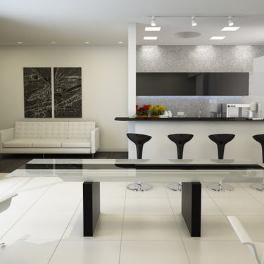 Lisbon Glass Extendable Dining Table