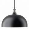 Modern matte black metal pendant light by Patrick Norguet for Lodes