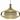  Handcrafted gold blown glass pendant with integrated LED lighting