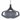 Handcrafted glossy smoke blown glass pendant with integrated LED lighting