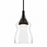 Lodes Nostalgia clear blown glass LED pendant light by Dima Loginoff