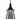 Glossy smoke blown glass pendant light from the Lodes Nostalgia collection