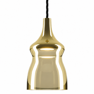 Gold blown glass pendant light from the Lodes Nostalgia collection