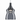 Modern Italian glossy smoke glass hanging light with integrated LED