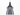 Modern Italian glossy smoke glass hanging light with integrated LED