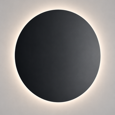Matte black Lodes Puzzle Mega Round architectural LED ceiling light