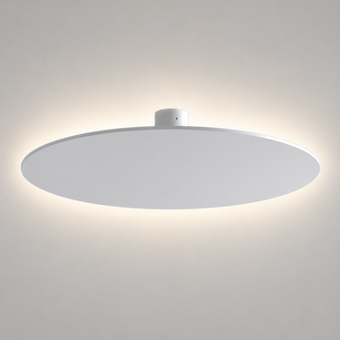 Lodes Puzzle Mega Round LED ceiling light in matte white with indirect illumination