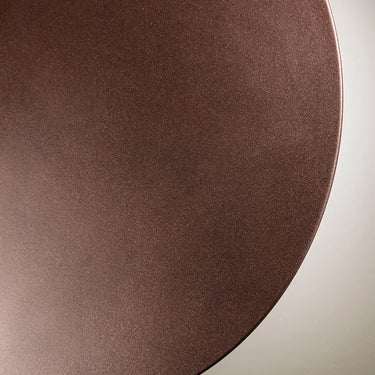 Modern Lodes Puzzle Round Single coppery bronze wall and ceiling light with indirect LED illumination