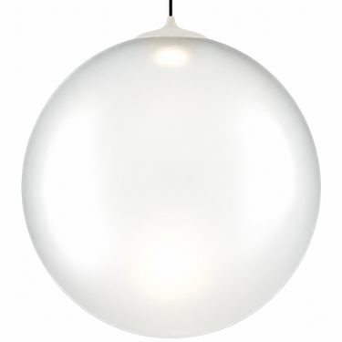 Lodes Random Solo frosted white glass designer LED pendant light for residential and hospitality spaces