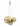 Contemporary Lodes Random ceiling light with three gold glass globes