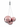 Lodes Random multi-globe pendant with integrated LED lighting in gold rose glass shade