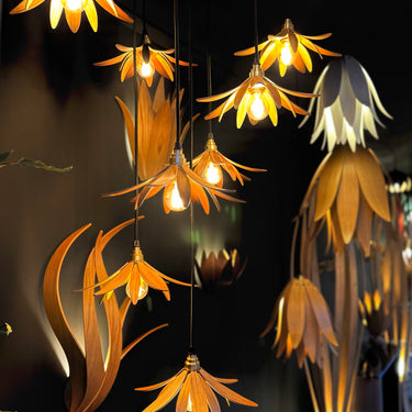 Contemporary Lotus Pendant Light Design