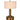 Mini Lucy rechargeable lamp, Dark Antique Brass with Pleated Shade