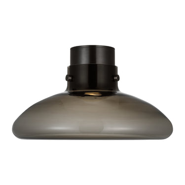 Morgan 18" Luxury brass LED flush mount light fixture with high CRI and warm dim technology