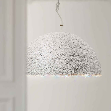 White mini pendant, interior view, design shown in the medium size | The Duchess by Mammalampa