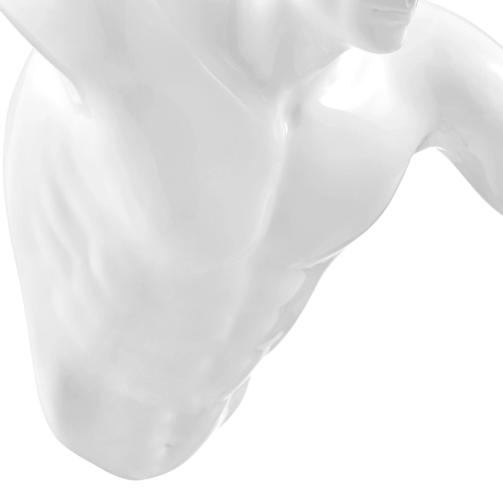 Finesse Decor 20" Man Runner Wall Sculpture - White 4