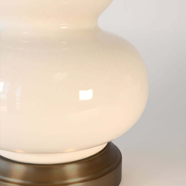Marilyn rechargeable lamp, Ivory & Dark Brass – view 2