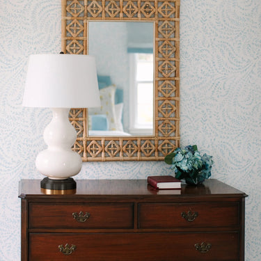 Portable Marilyn Ivory on Black Cordless Lamp adding elegance to home décor