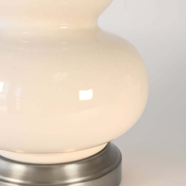 Marilyn rechargeable lamp, Ivory & Nickel – view 2