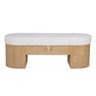 TOV Poppi 49" Cream Performance Fabric Storage Bench, image 1