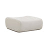 TOV Zenith Contract-Grade Upcycled Fabric Ottoman, Cream option, image 1
