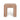 TOV Byron Square Cotton Jute Ottoman, Terracotta option, image 3