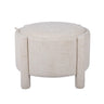 TOV Bellamy Railroad Chenille Storage Stool With Reversible Tray Top, Cream option, image 1