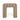 TOV Byron Square Cotton Jute Ottoman, Brown option, image 2