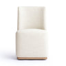 TOV Melissa Performance Fabric Rolling Dining Chair, Cream option, image 1