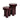TOV Casper High Gloss Nesting Side Table Set, Burgundy option, image 1