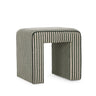 TOV Byron Square Cotton Jute Ottoman, Green option, image 1