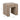 TOV Byron Square Cotton Jute Ottoman, Brown option, image 6