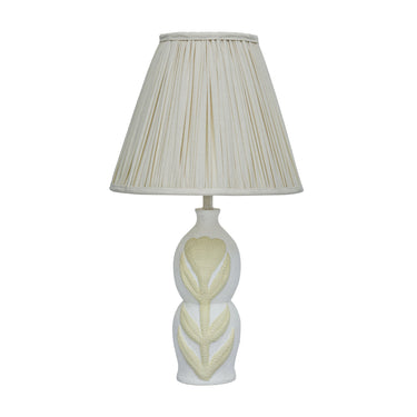 TOV Edith Curved Papier Mache Flower Pleated Table Lamp, image 3