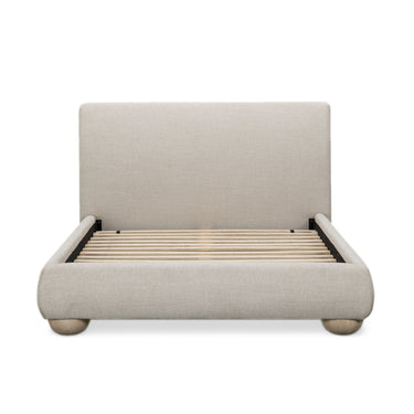 TOV Rayne Textured Fabric Bed, Cream / Queen option, image 6