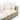TOV Cali 120" Performance Fabric & Wicker Outdoor Sofa, Cream / Natural option, image 8