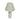 TOV Edith Curved Papier Mache Flower Pleated Table Lamp, image 1