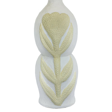 TOV Edith Curved Papier Mache Flower Pleated Table Lamp, image 4