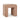 TOV Byron Square Cotton Jute Ottoman, Terracotta option, image 1