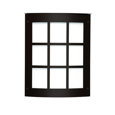 Moto 11 wall sconce: Black (grid faceplate) | Besa Lighting
