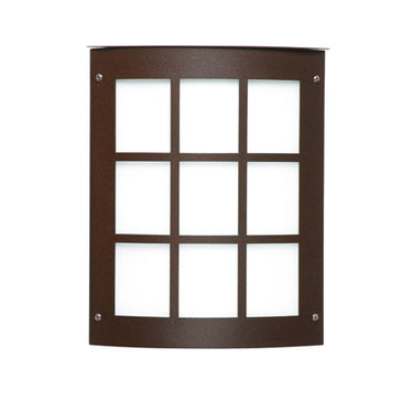 Moto 11 wall sconce: Bronze (grid faceplate) | Besa Lighting
