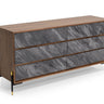 Nova Domus Metcalf Walnut & Grey Dresser