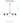 Midrand 52 Chandelier dimensions diagram: 52 inches wide, 9.1 inches tall, hanging height 11.1 to 74.9 inches
