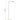 Midrand Crystal 42 floor lamp dimensions diagram: 42 inches high and 15 inches wide